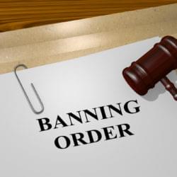 Banning order