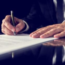 signed contract