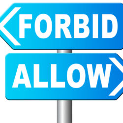Forbid or allow?
